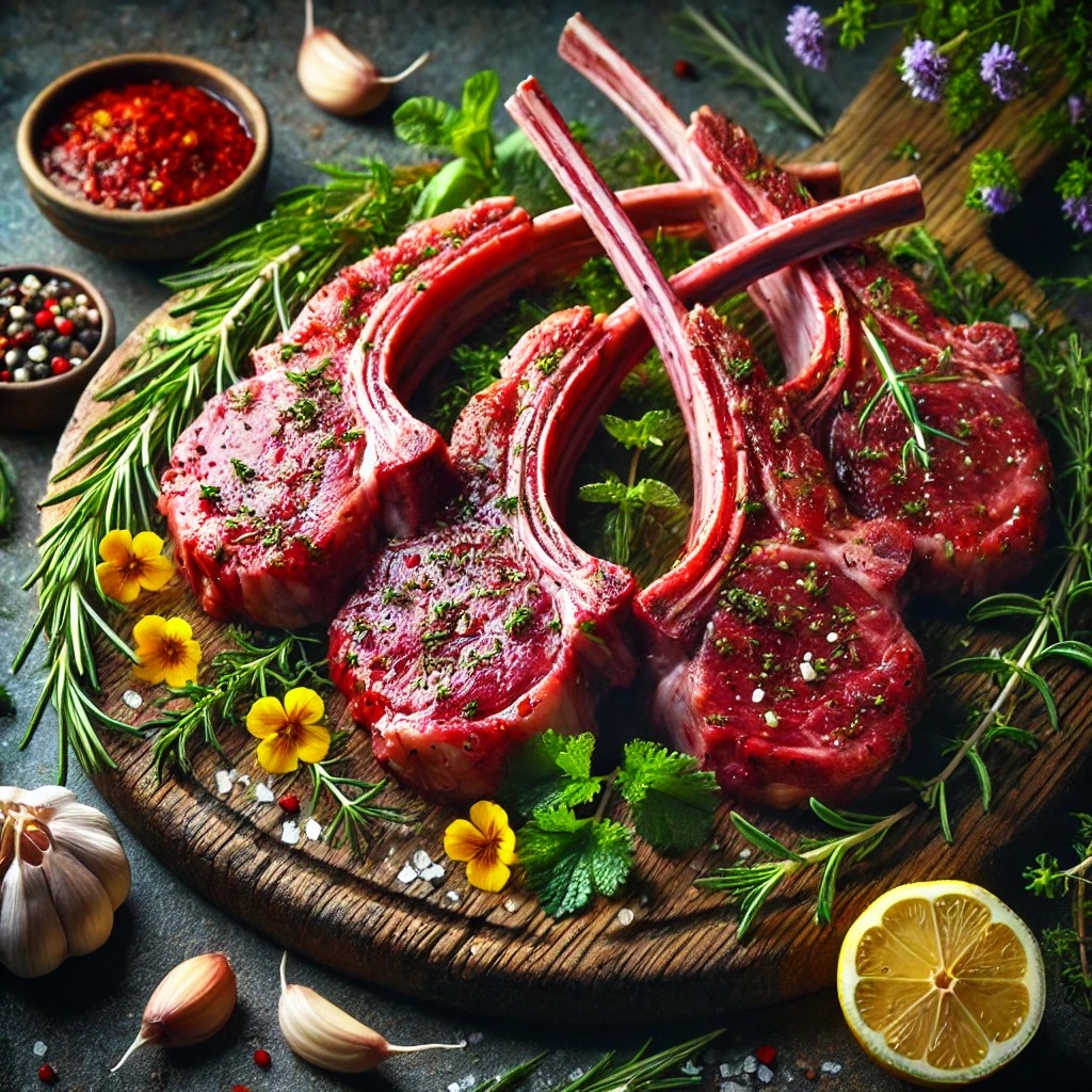 new  spring lamb chops